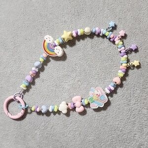 Pastel Rainbow  Charm Phone Bracelet/ Bag Charm